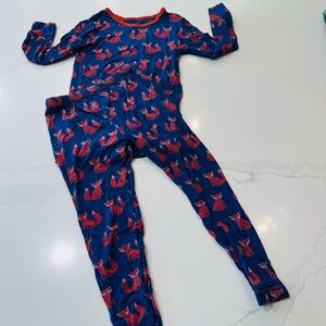 Kickee Pants Pajamas Foxes- GUC 4T